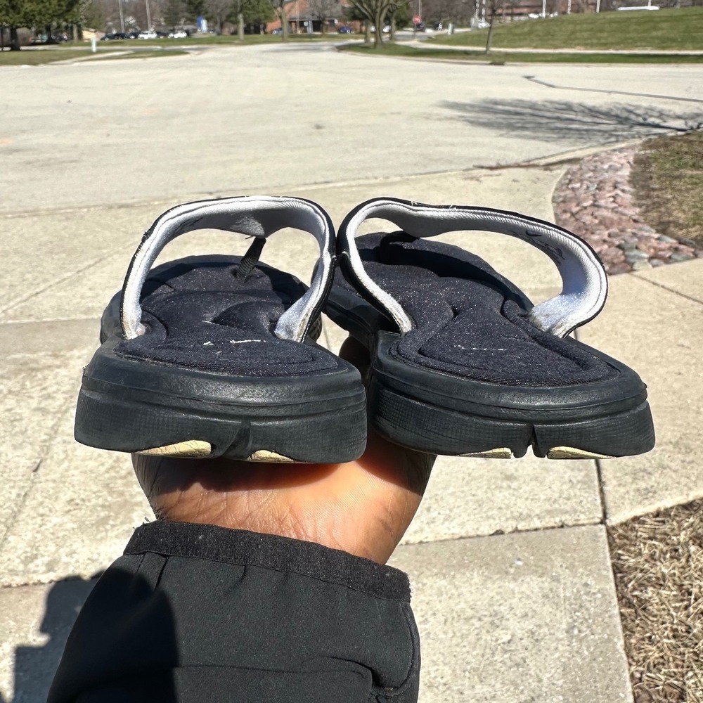 Nike Comfort Footbed Flip Flops Women's Size 10 Black Thong Sandals - Picture 9 of 9